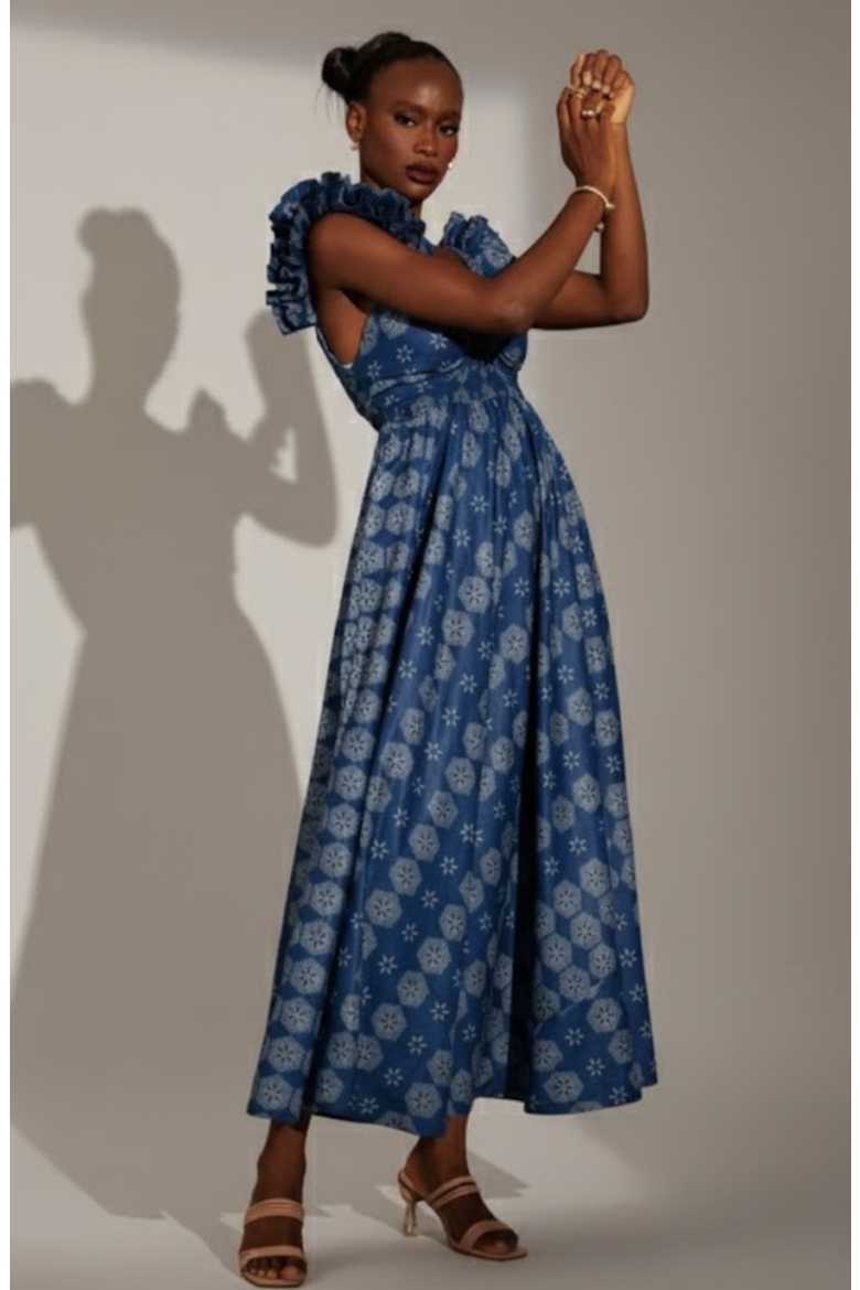 Ibukun Dress, Alternate, color, Blue