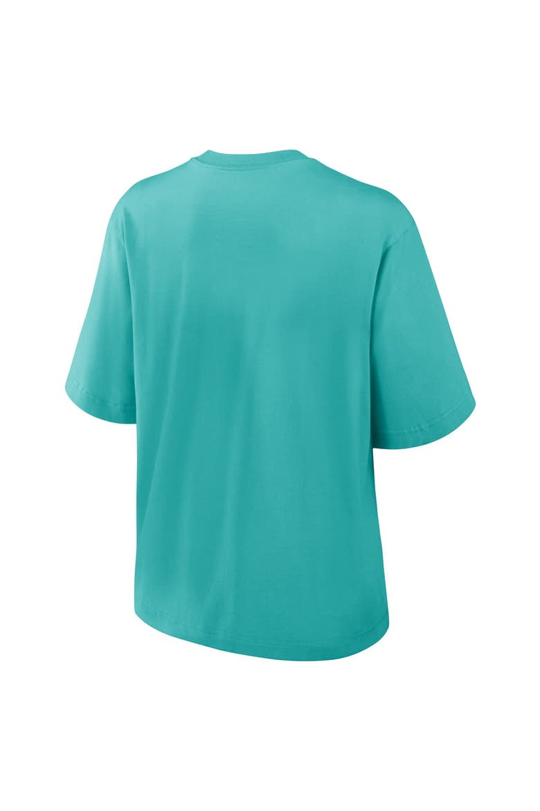 Women's Nike Aqua Miami Dolphins Glory Arch Boxy T-Shirt, Alternate, color, Aqua