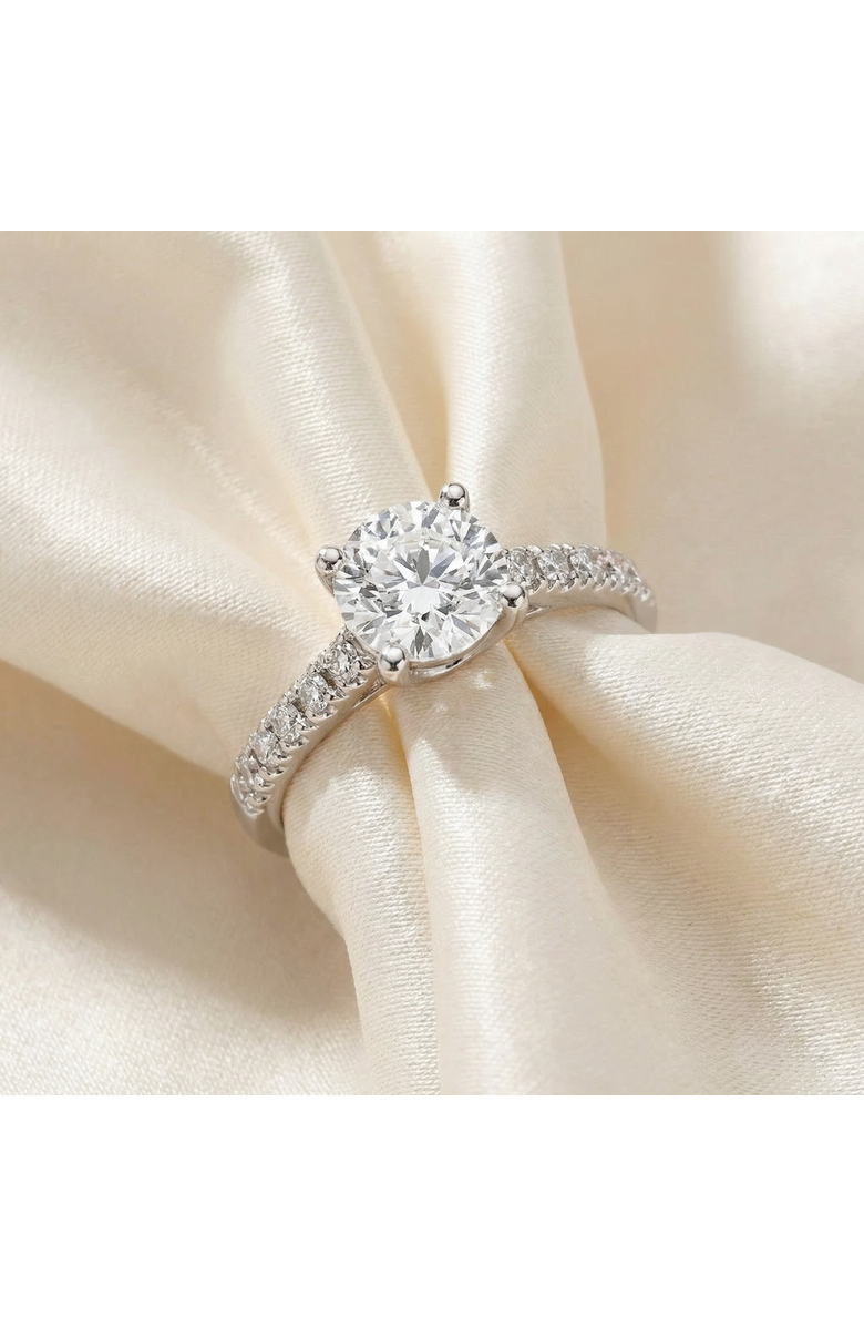 Bliss Diamond 1 3/4Ct Diamond (1 1/2ct center) Engagement Ring 14k Gold Lab Grown, Alternate, color, 14K White Gold