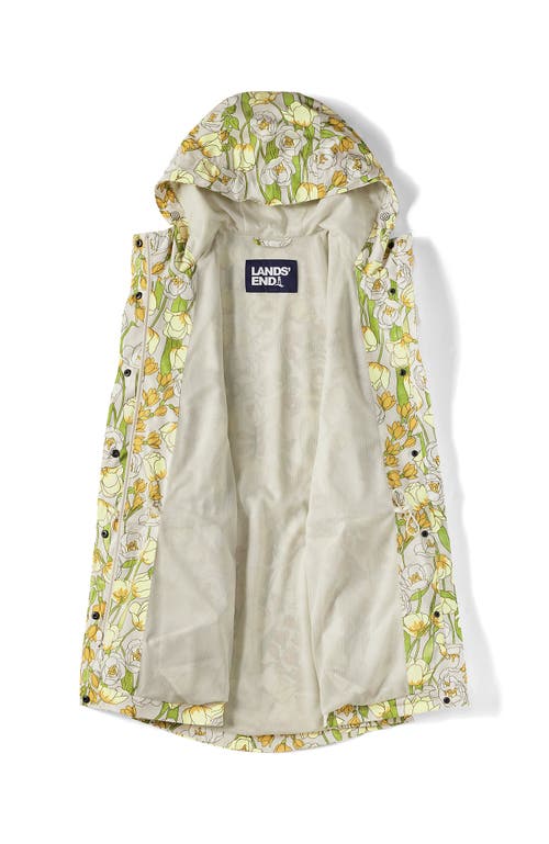 Lands' End Squall Packable Waterproof Raincoat In Green