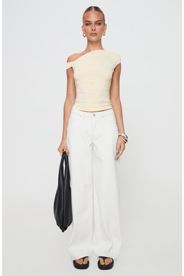 Lando Low Rise Straight Leg Jeans, Alternate, color, WHITE