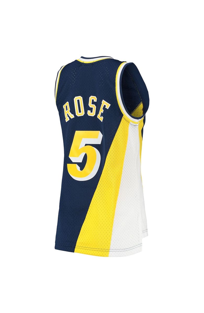 Mitchell & Ness Women's Mitchell & Ness Jalen Rose Navy Indiana Pacers 1996/97 Hardwood Classics Swingman Jersey, Alternate, color,