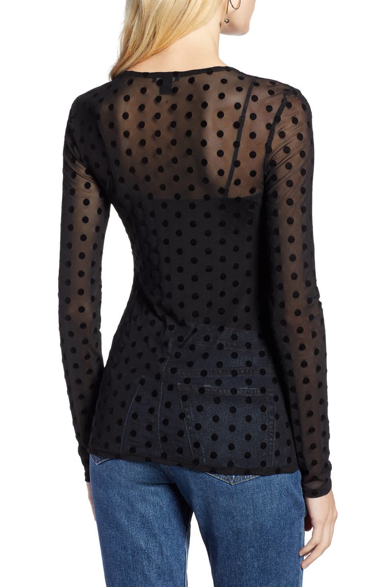 Halogen<sup>®</sup> Sheer Mesh Dot Top, Alternate, color, 