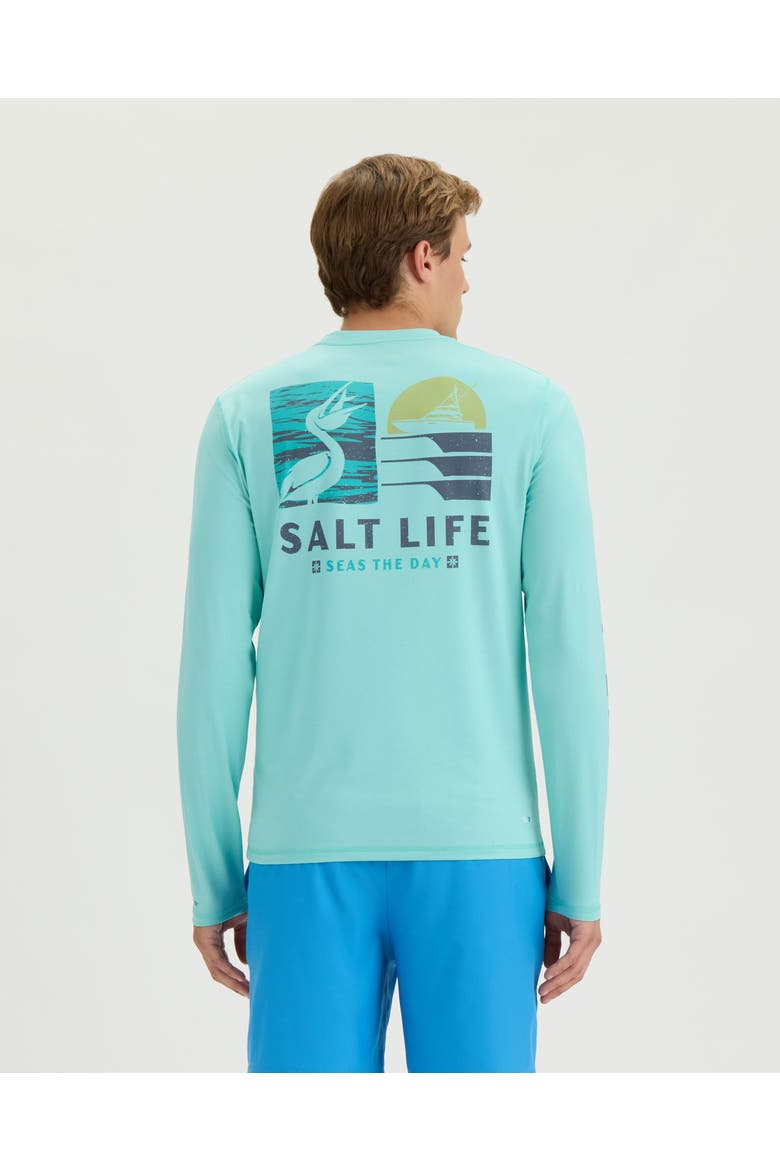 Seas the Day  Performance Long Sleeve Tee, Alternate, color, TIBETAN STONE HEATHER