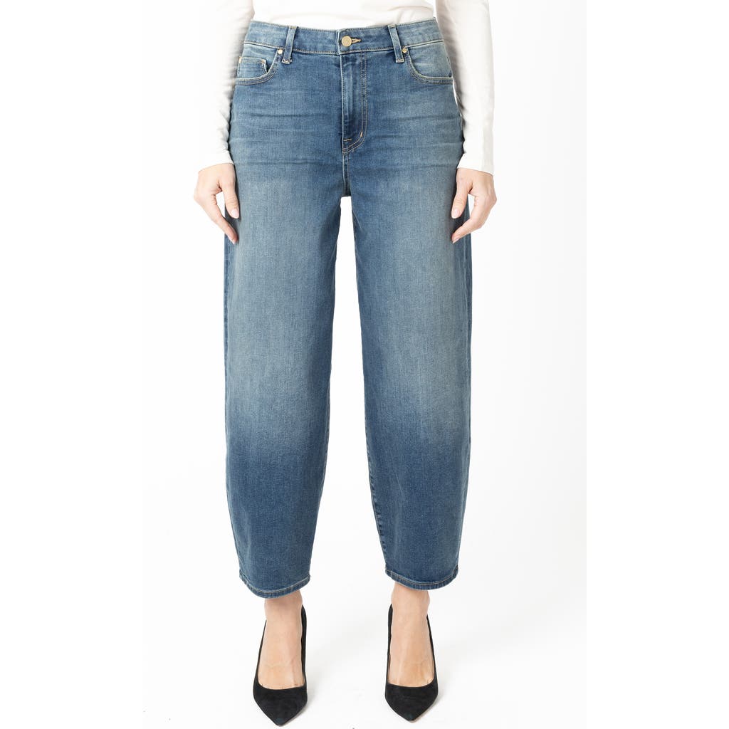 Fidelity Denim Delilah Barrel Crop Jean In Blue