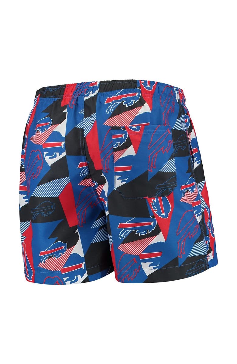 FOCO Men's FOCO Royal/Red Buffalo Bills Geo Print Swim Trunks, Alternate, color,