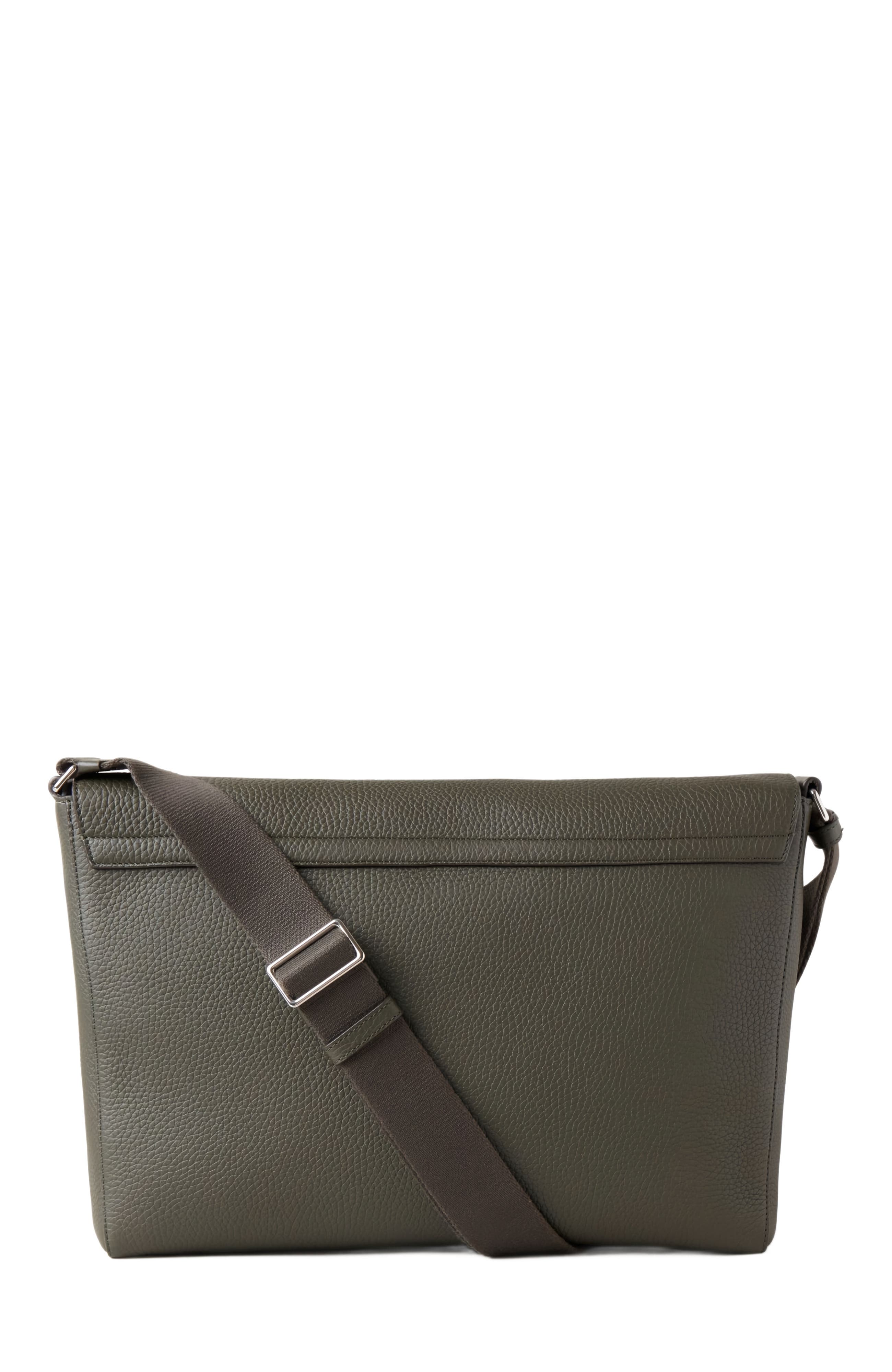 Mulberry Chiltern Leather Crossbody Messenger, Alternate, color, Dark Green