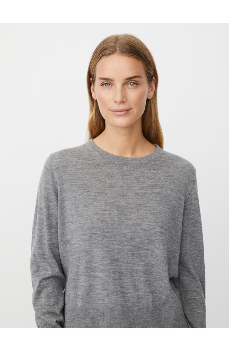 Masai Copenhagen Fynelle Long Sleeve Round Neck Sweater, Alternate, color, M. Grey Mel.