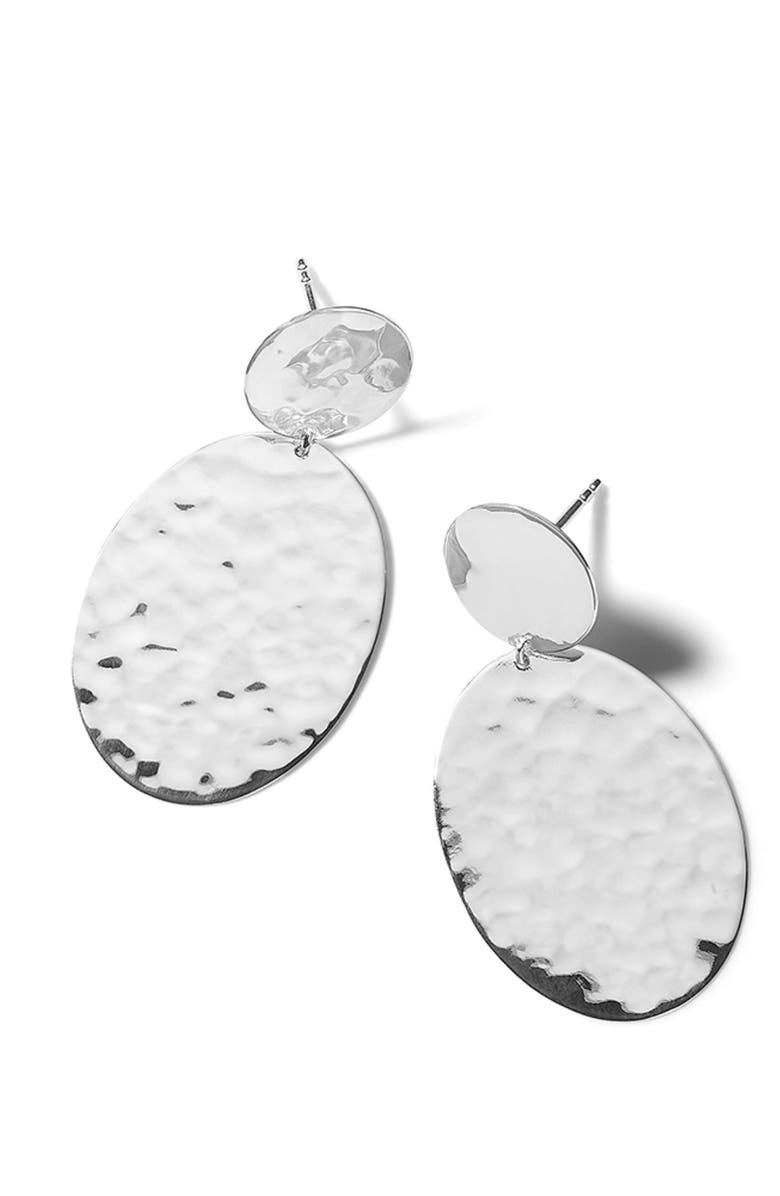 Ippolita Classico Crinkle Hammered Drop Earrings, Alternate, color, 