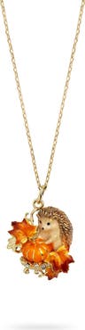 Bill Skinner Studio Hedgehog & Pumpkin Pendant