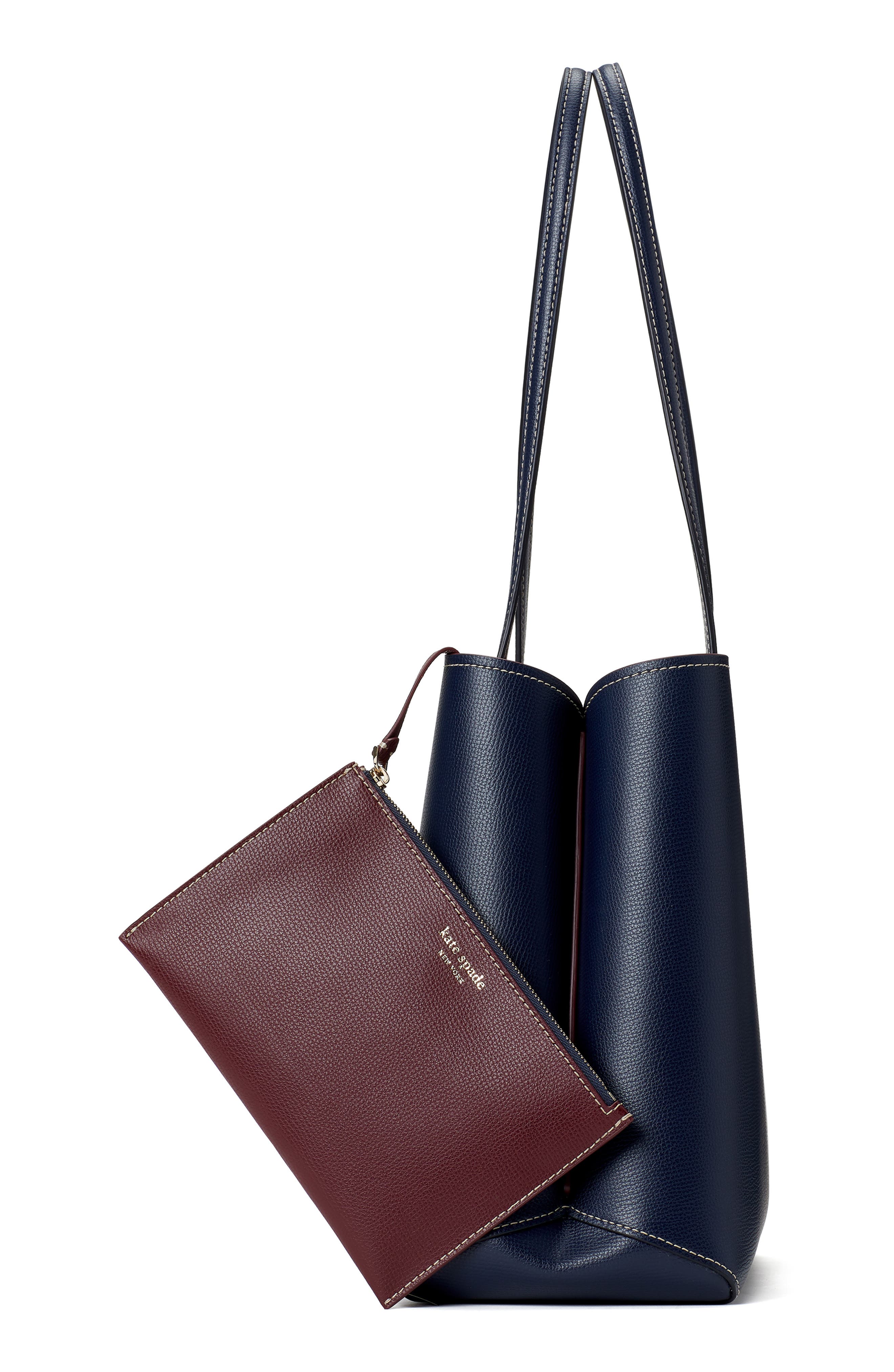 all day large leather tote, Alternate, color, BLAZER BLUE