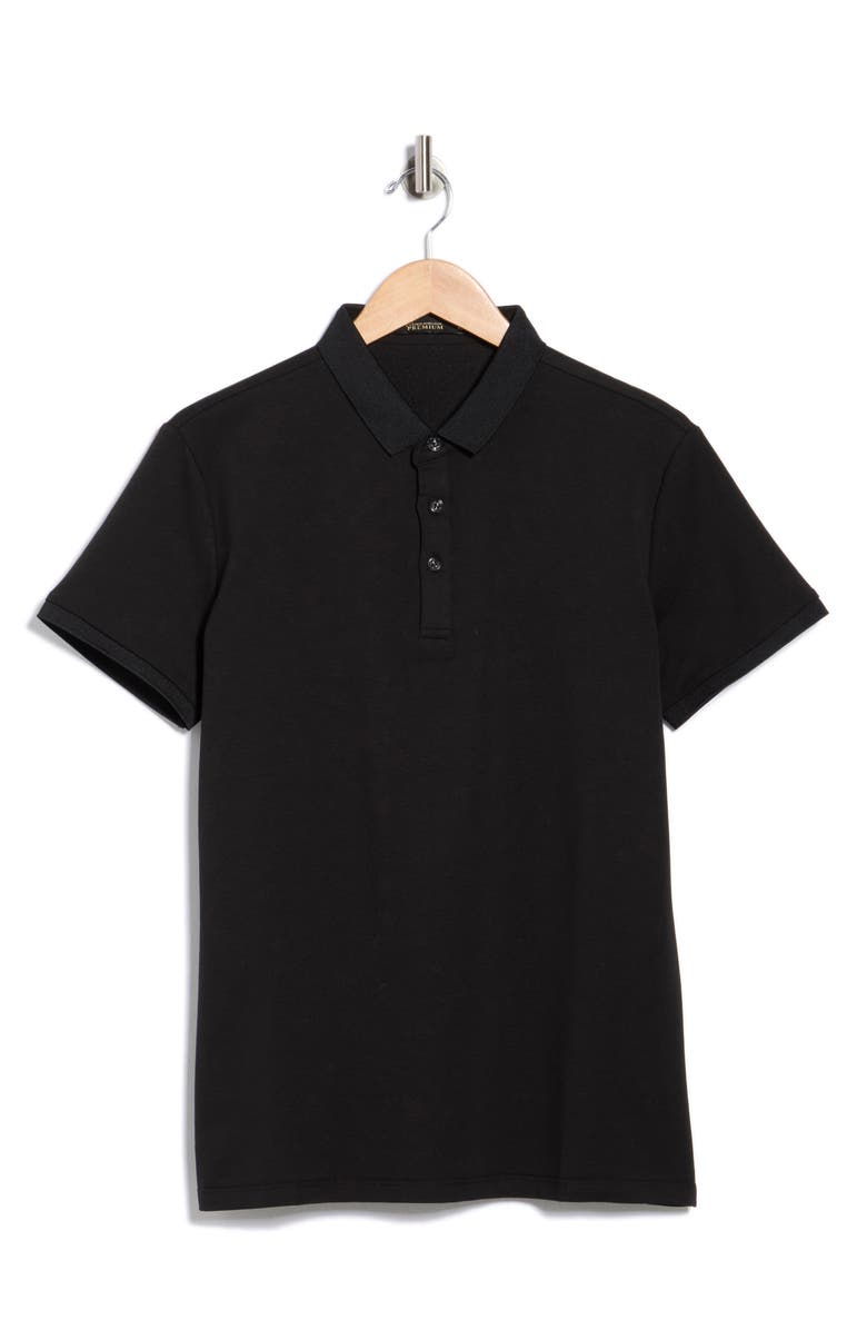 T.R. PREMIUM Knit Polo, Main, color, Black