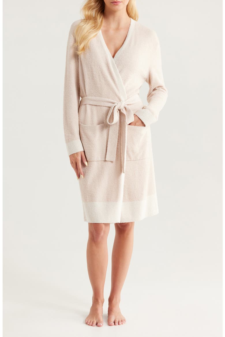 CozyChic Lite® Tonal Contrast Robe, Main, color, CHAI/ SAND DUNE