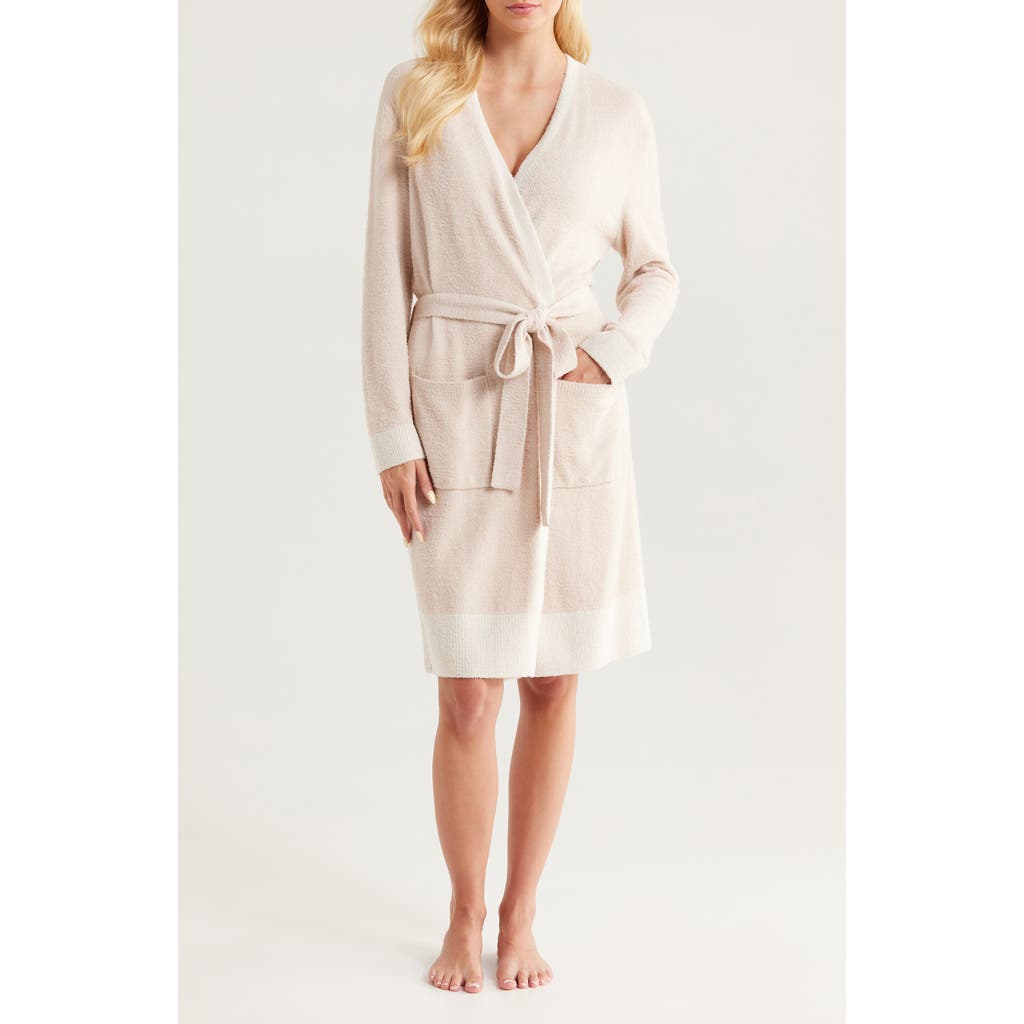 Barefoot Dreams Cozychic Lite® Tonal Contrast Robe In Neutral