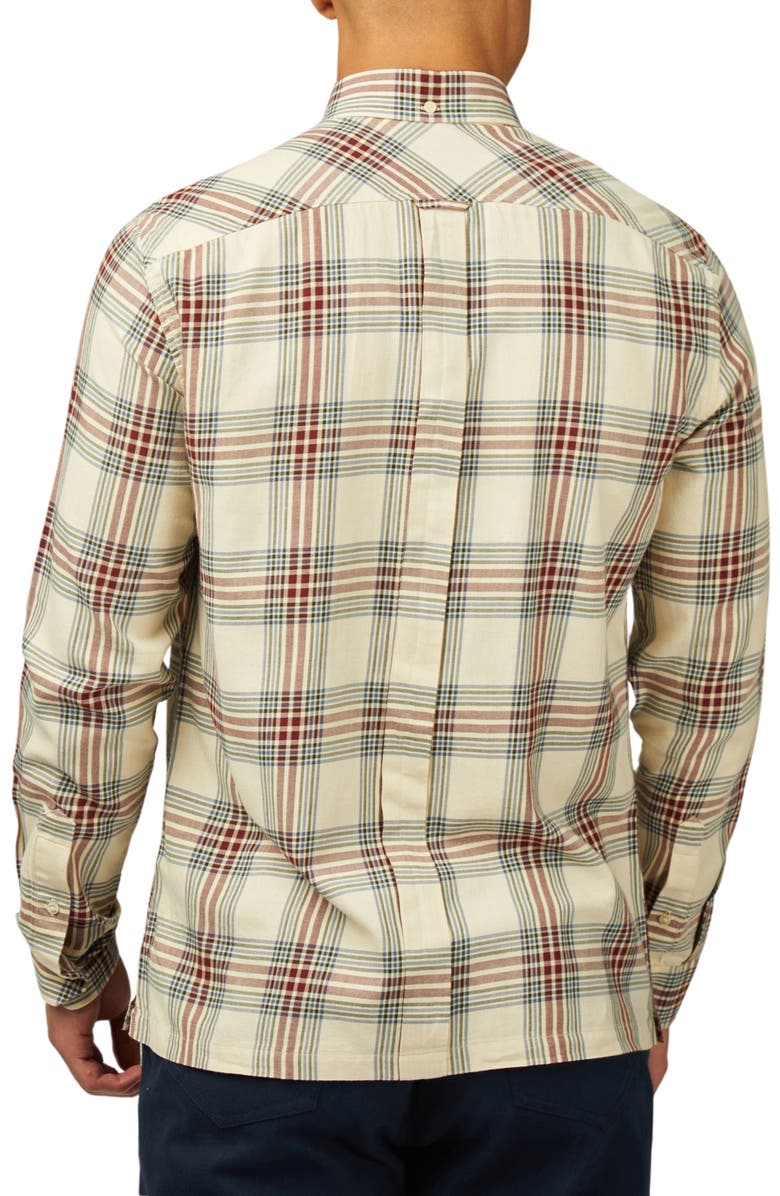 Ben Sherman Grid Check Button-Down Overshirt, Alternate, color, 