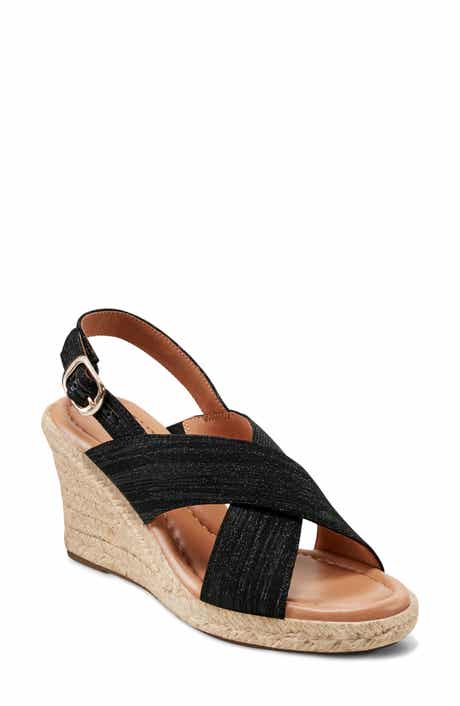 Easy Spirit Ariane Espadrille Slingback Platform Wedge Sandal