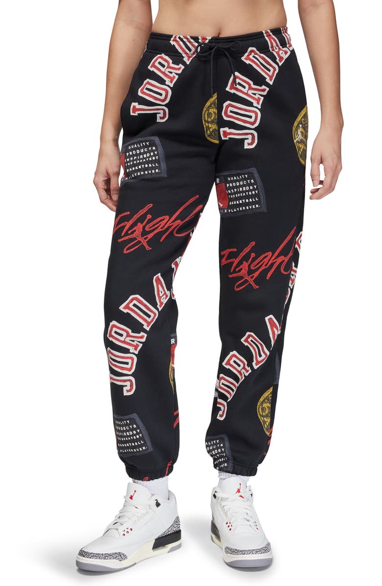 Jordan Brooklyn Print Fleece Sweatpants, Main, color,