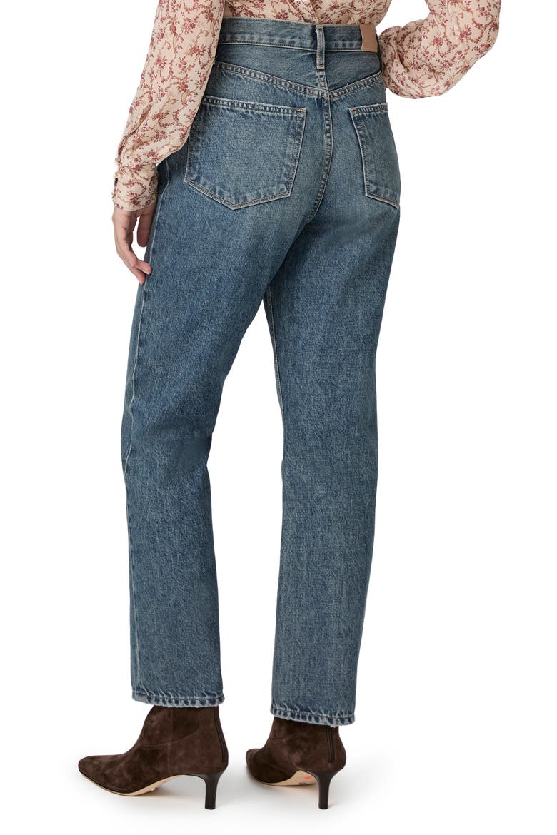 Billy High Waist Ankle Straight Leg Jeans, Alternate, color, SIGNATURE