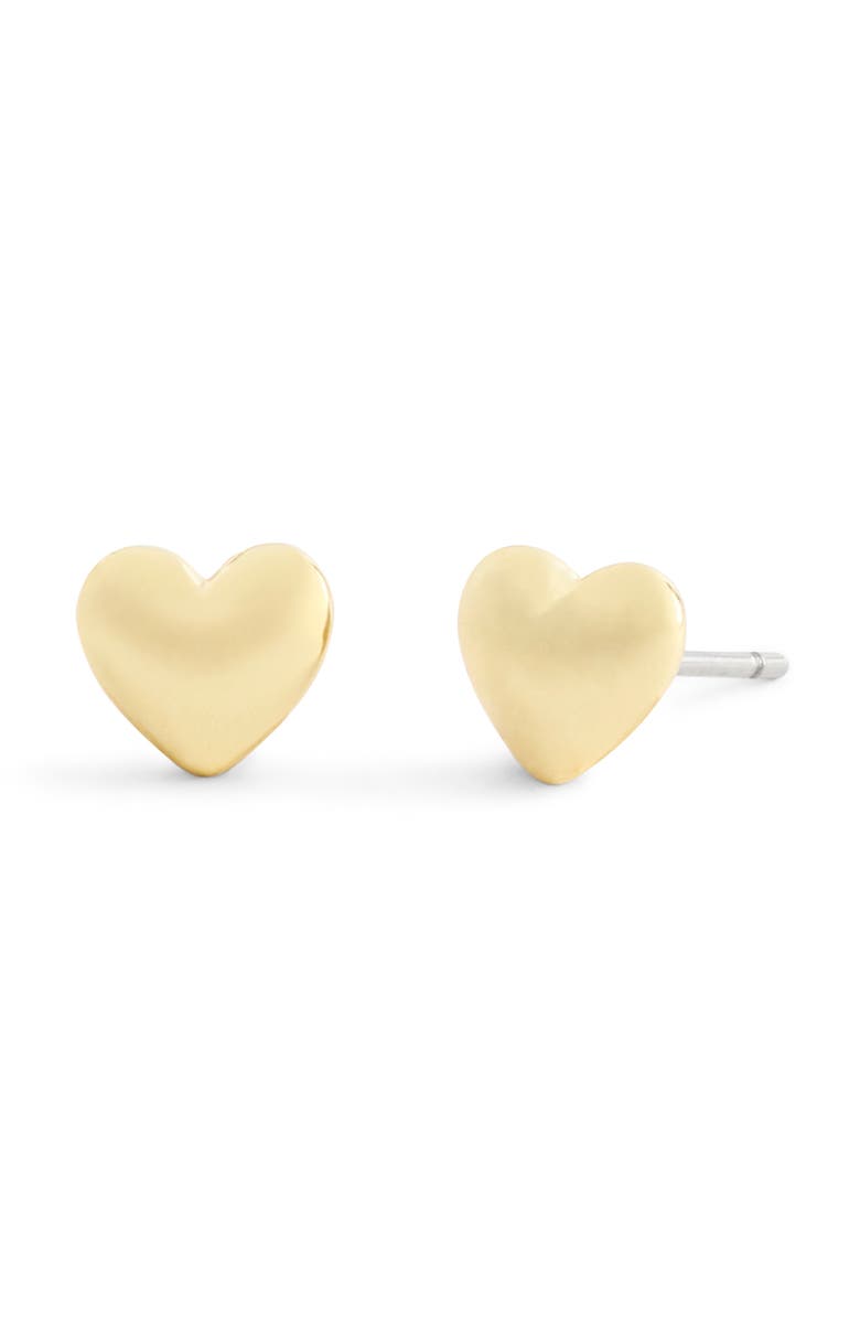 COACH Pavé Heart Pendant Necklace & Stud Earrings Set, Alternate, color, Crystal/ Gold