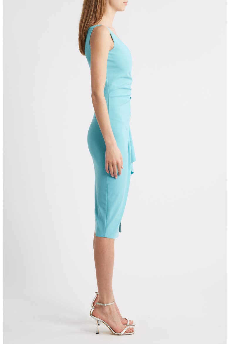 Kloty Ruched Midi Dress, Alternate, color, TURQUOISE