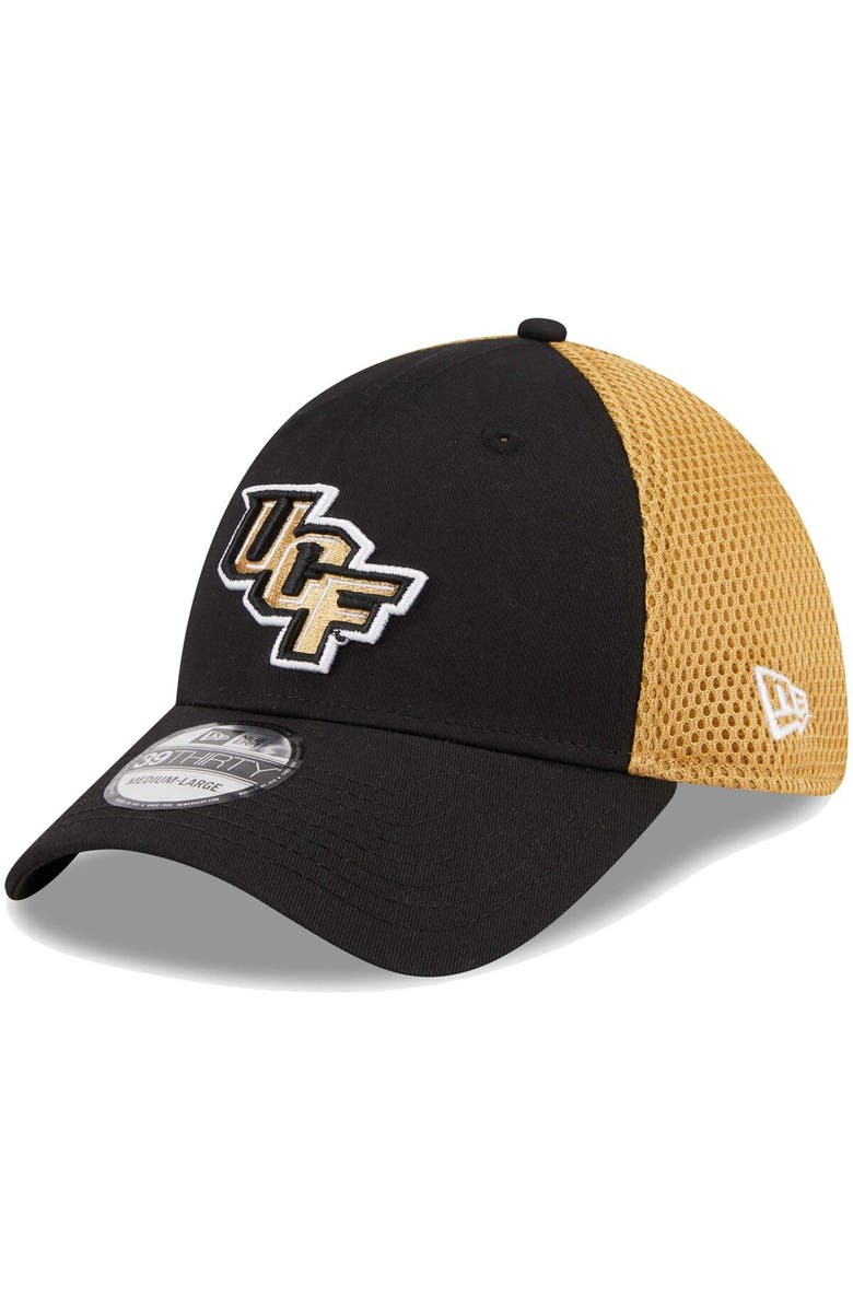New Era Men's New Era Black UCF Knights Evergreen Neo 39THIRTY Flex Hat, Main, color, 