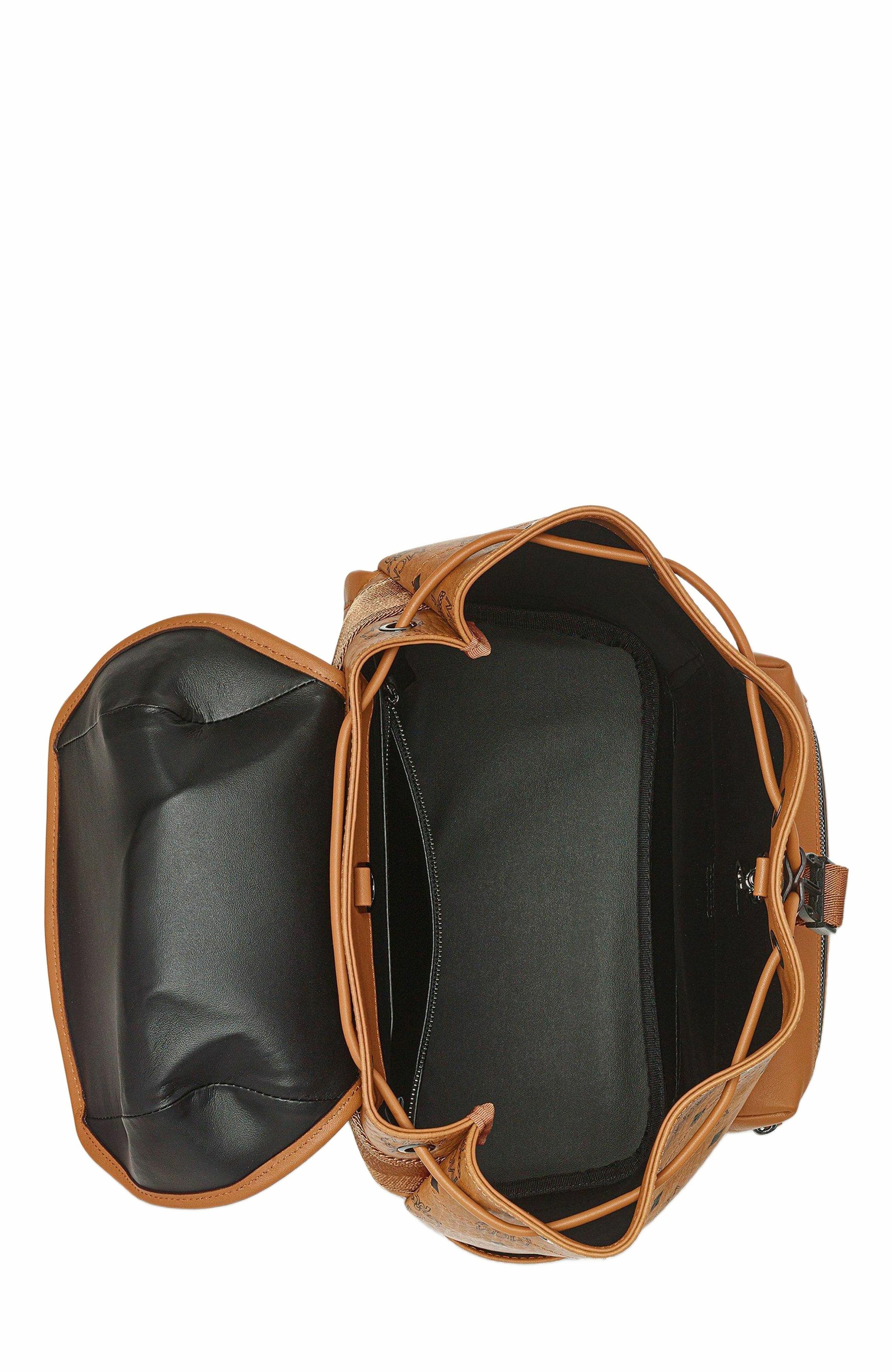 MCM Brandenburg Backpack in Visetos, Alternate, color, 