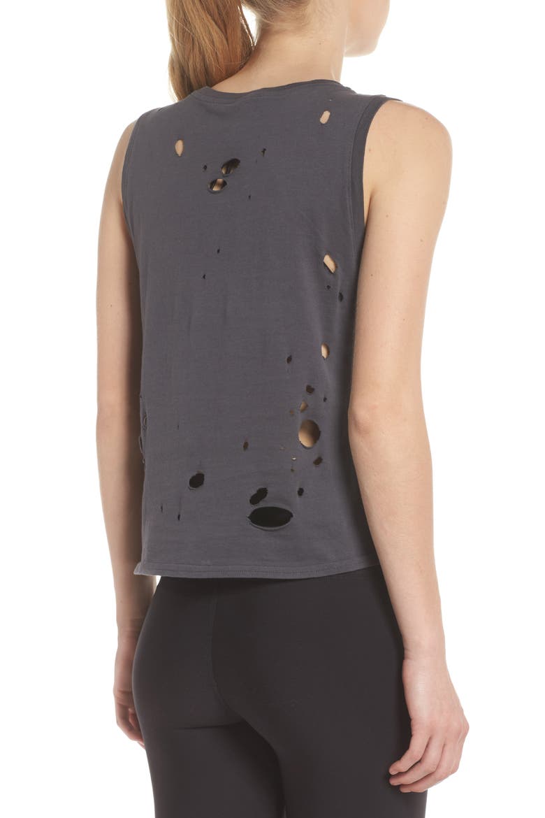 Harley Muscle Tank, Alternate, color, ANTHRACITE/ DISTRESSED HOLES