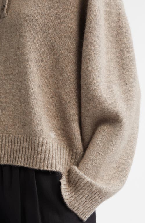 Shop Loulou Studio Loulou De Saison Homere Cashmere Polo Sweater In Coast Beige