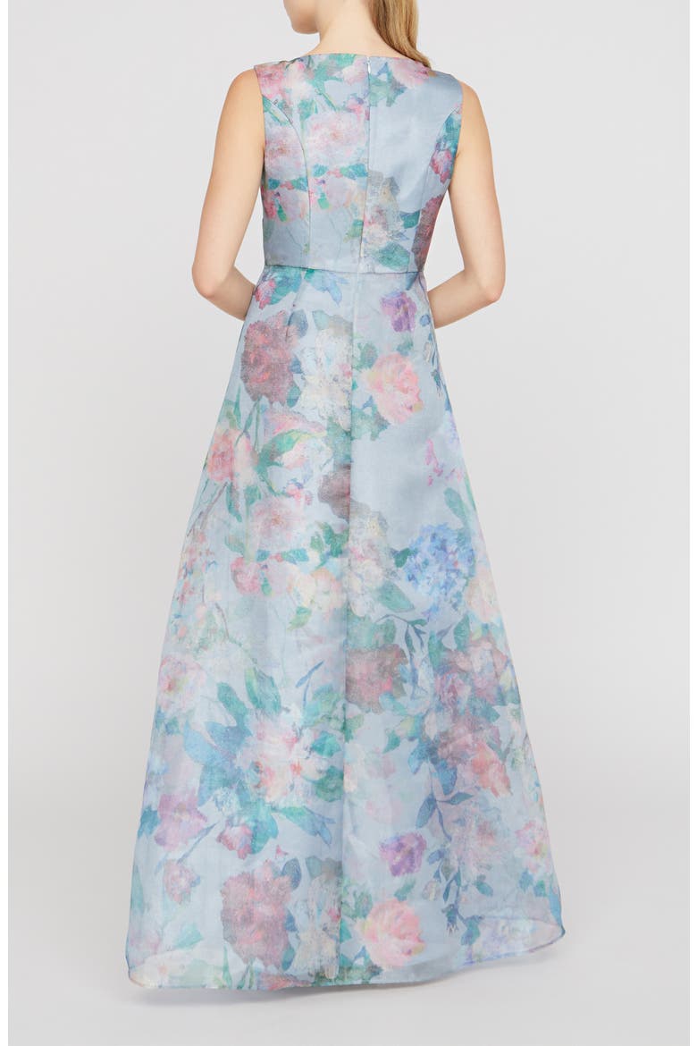 Merida Floral Print Sleeveless Gown, Alternate, color, SPRING MIST