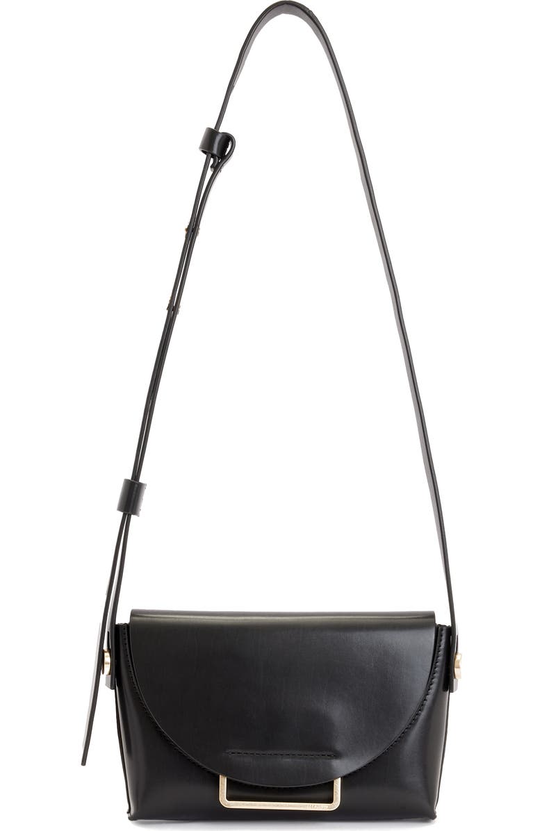 AllSaints Francine Leather Crossbody Bag, Main, color,