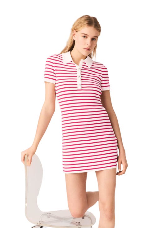 Striped polo dress