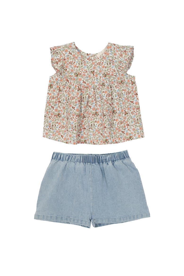 Sunset Fields Two Piece Set, Main, color, Brown