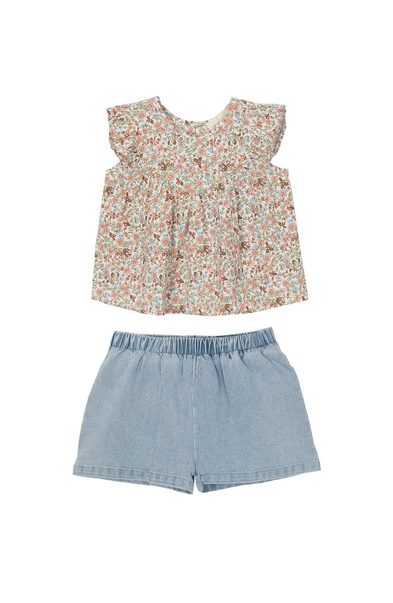 Mabel + Honey Sunset Fields Two Piece Set, Main, color, Multi