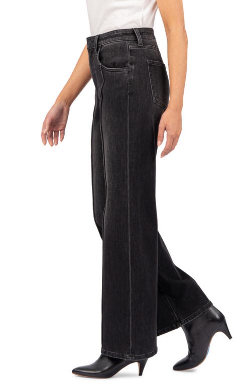 KUT FROM THE KLOTH KUT FROM THE KLOTH SEAMED HIGH WAIST ANKLE WIDE LEG JEANS 