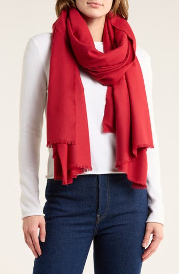 Natasha Tasha Oversize Scarf In Red