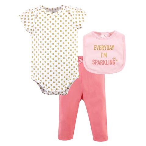 Coordinated Bodysuit, Pant, and Bib Collection