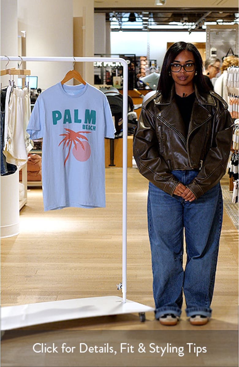 Palm Beach Cotton Graphic T-Shirt, sales video thumbnail