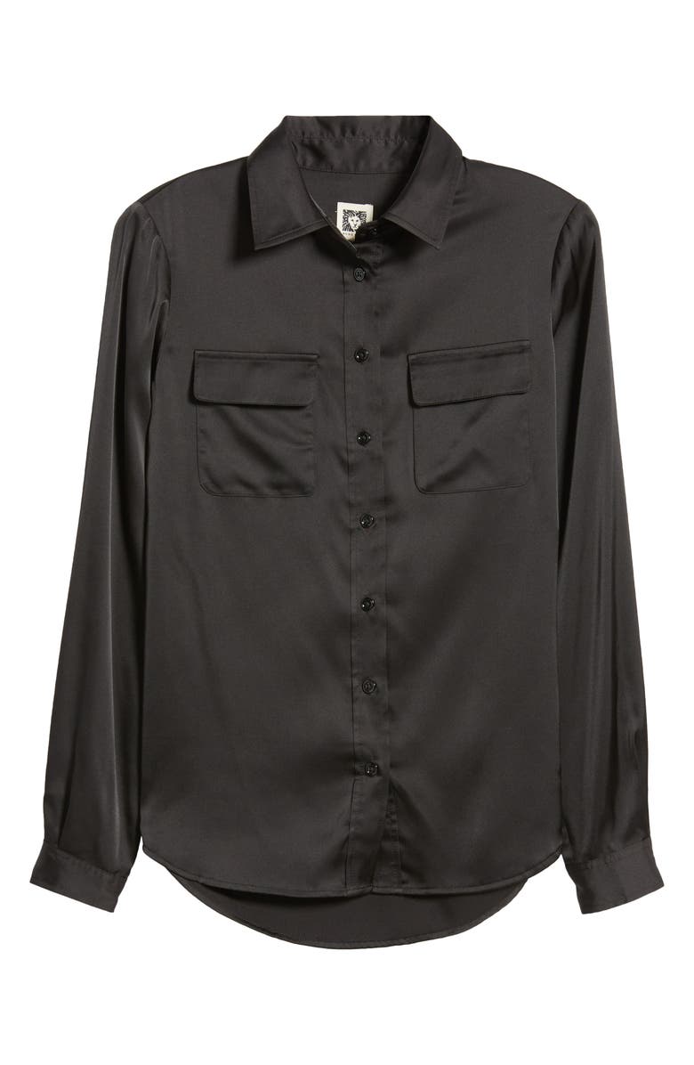 Anne Klein Long Sleeve Button Up Shirt, Alternate, color, 
