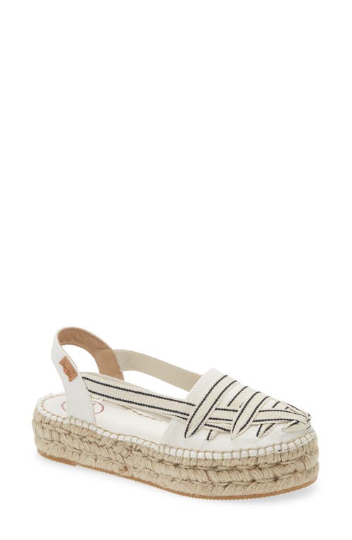 Toni Pons Rio Platform Espadrille In White