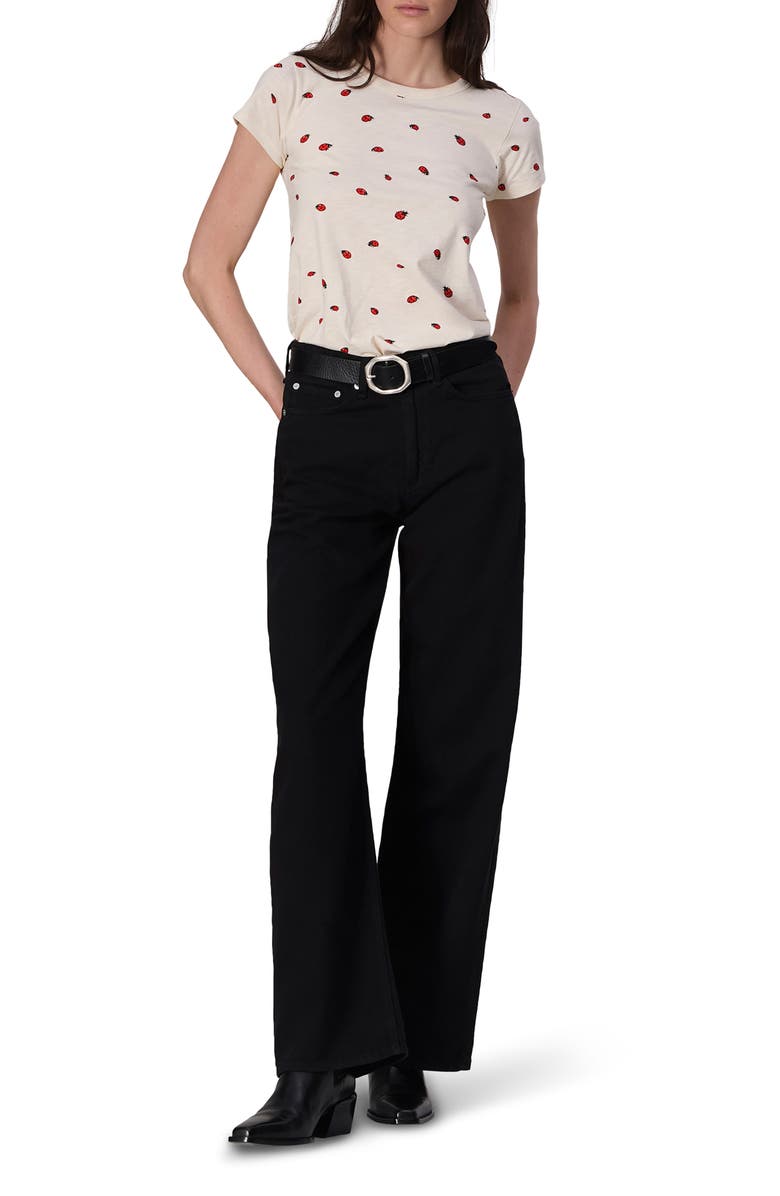 rag & bone Ladybug Print Cotton T-Shirt, Alternate, color, Whtmult