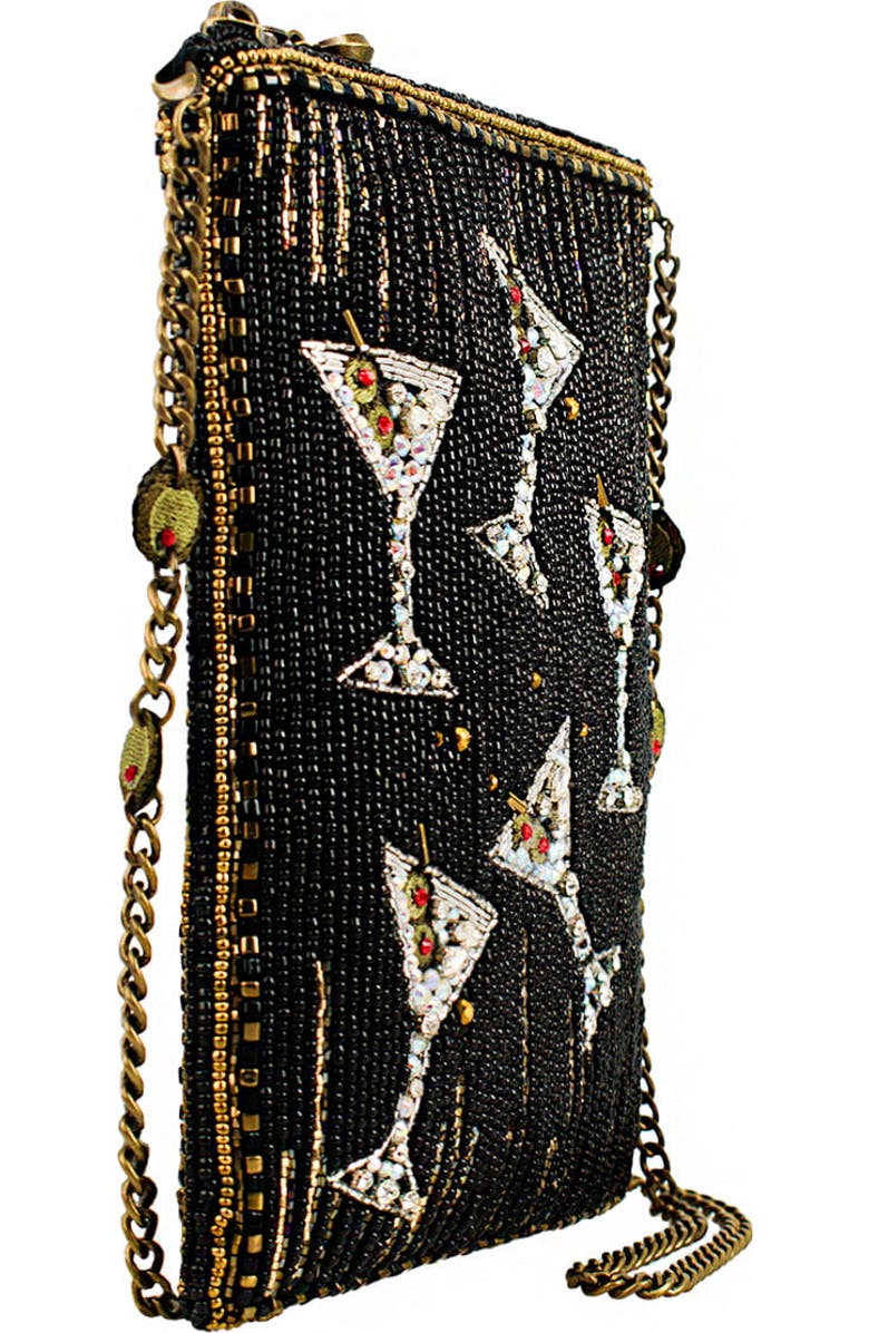 Mary Frances Accessories Sip Happens Mini Handbag, Alternate, color, Black