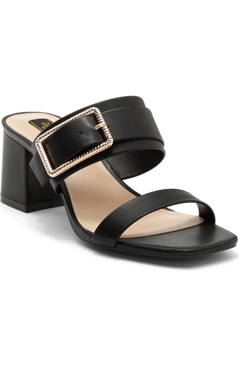 RACHEL Rachel Roy Ravello Block Heel Slide Sandal, Main, color, Black