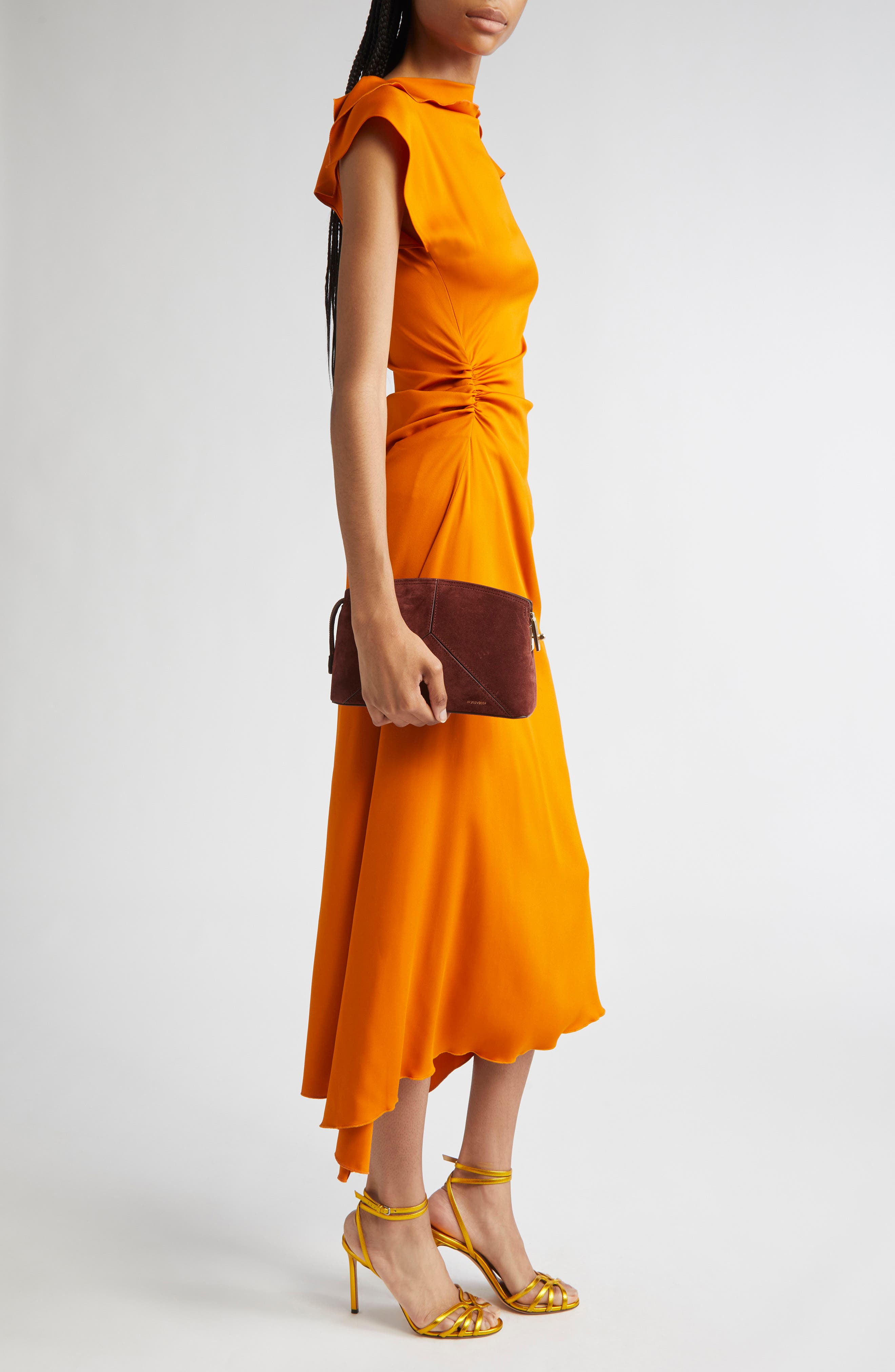 Victoria Beckham Victoria Suede Crossbody, Alternate, color, 