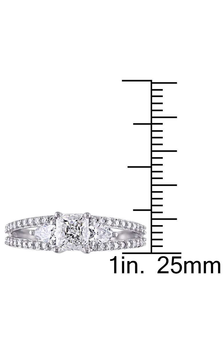 Julianna B. Diamond 3-Stone Split Shank Ring 14k, Alternate, color, 14K White Gold