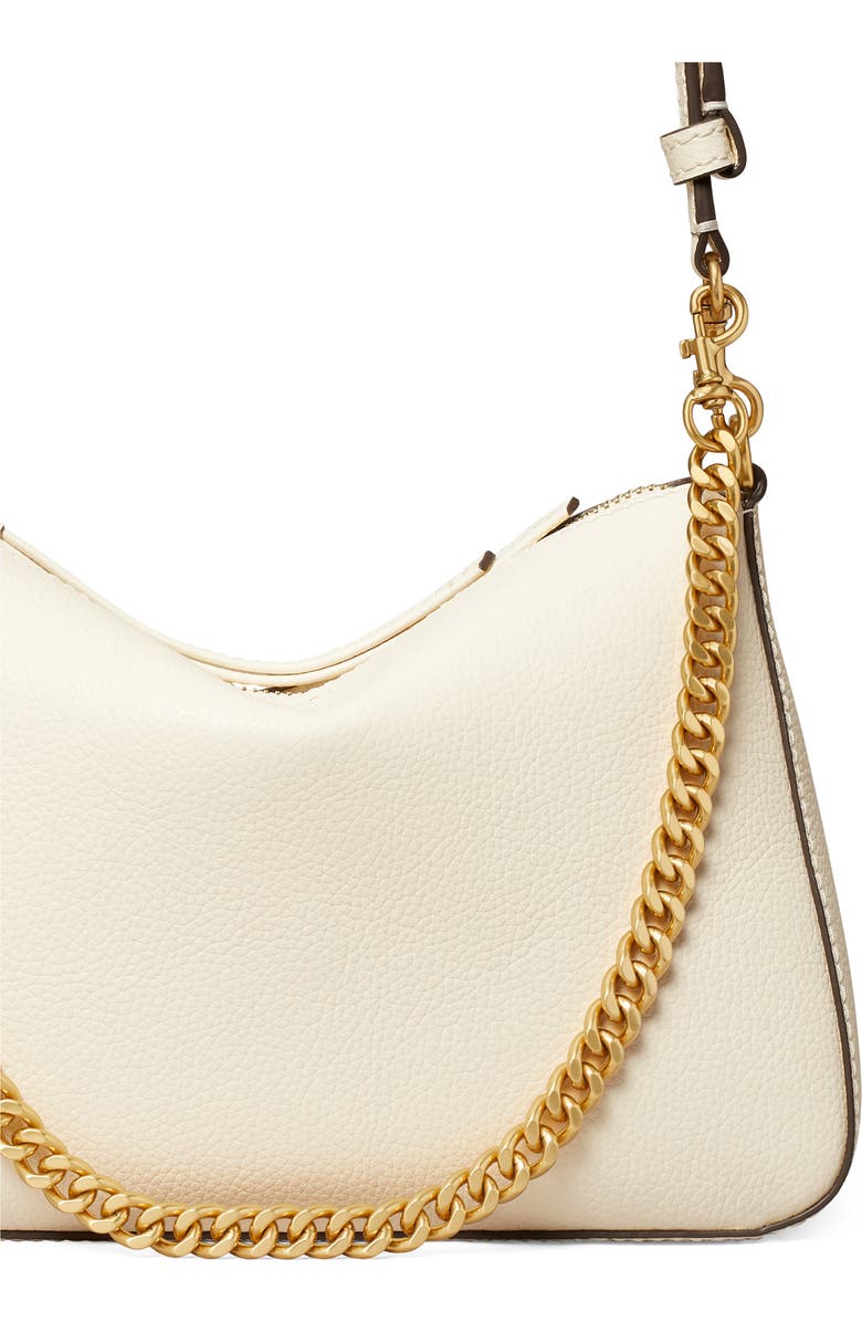 Tory Burch Small Perry Leather Shoulder Bag, Alternate, color, Warm White