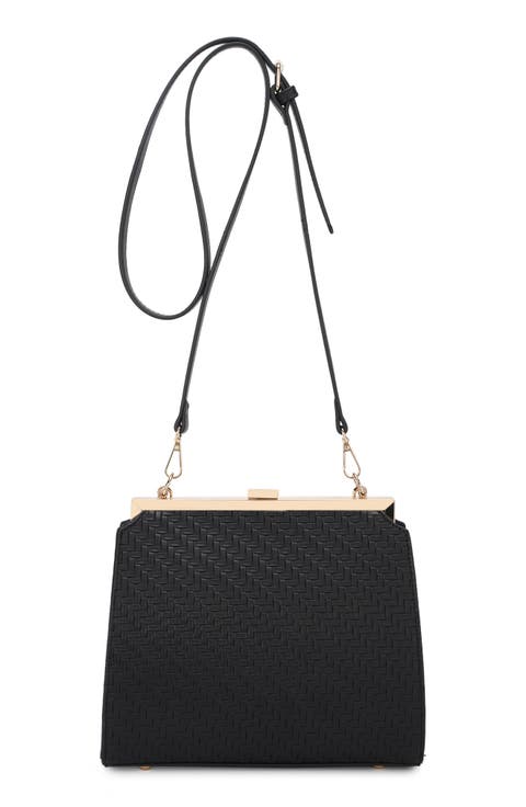Nicky Herringbone Convertible Shoulder Bag