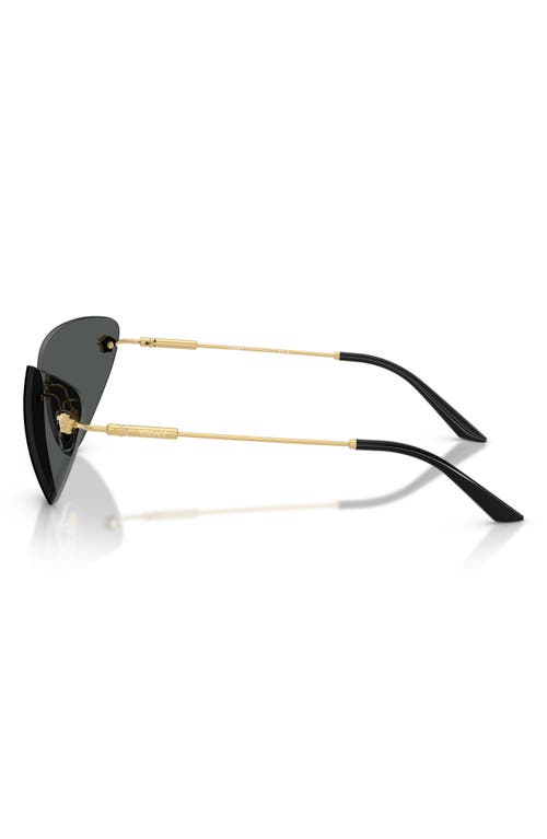 Versace 64mm Oversize Rimless Gradient Cat Eye Sunglasses