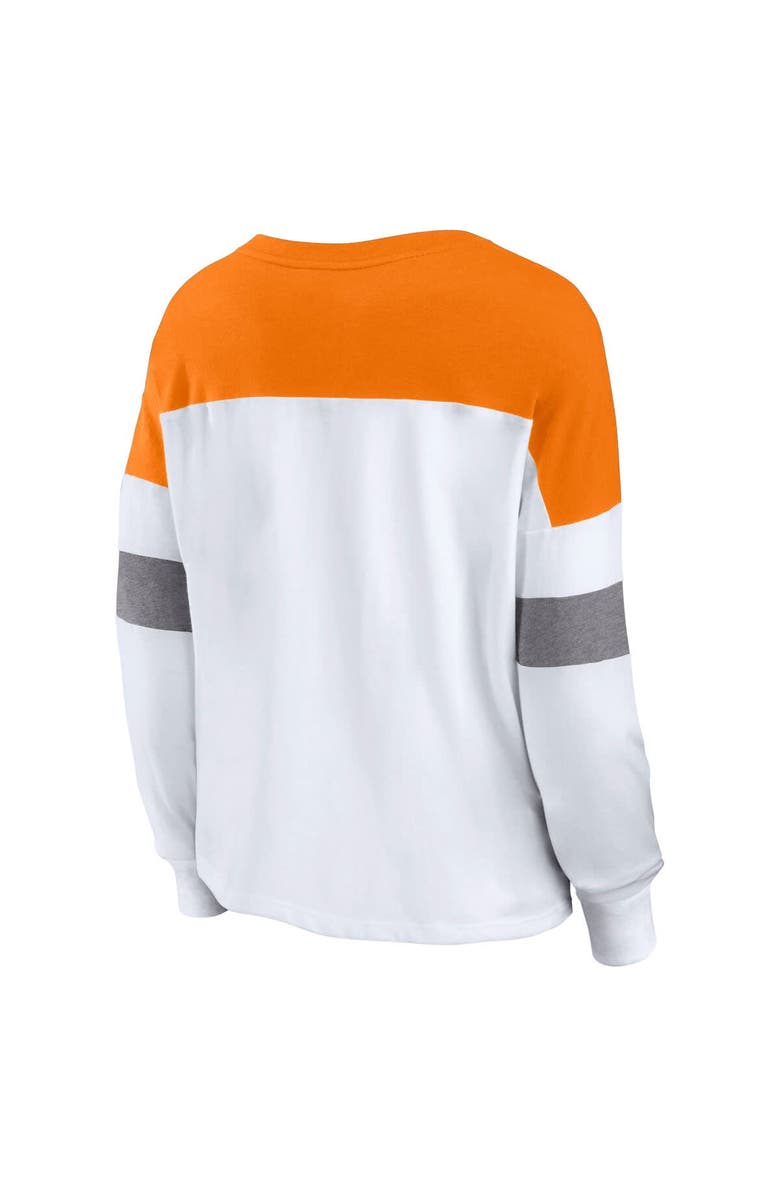 FANATICS Women's Fanatics  White Tennessee Volunteers Lace-Up Long Sleeve T-Shirt, Alternate, color, 
