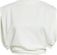 Jacquemus Le Moisson Draped Paper Jersey Apron Top