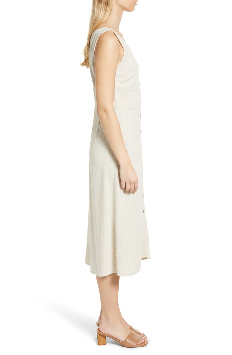 Caslon<sup>®</sup> Button-Up Tank Midi Dress, Alternate, color,